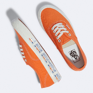 Vans Anaheim Factory Authentic 44 DX Mens Womens - (ANAHEIM FACTORY) VANITY PLATE/ORANGE TIGER VN0A5KX4AXD Shoes