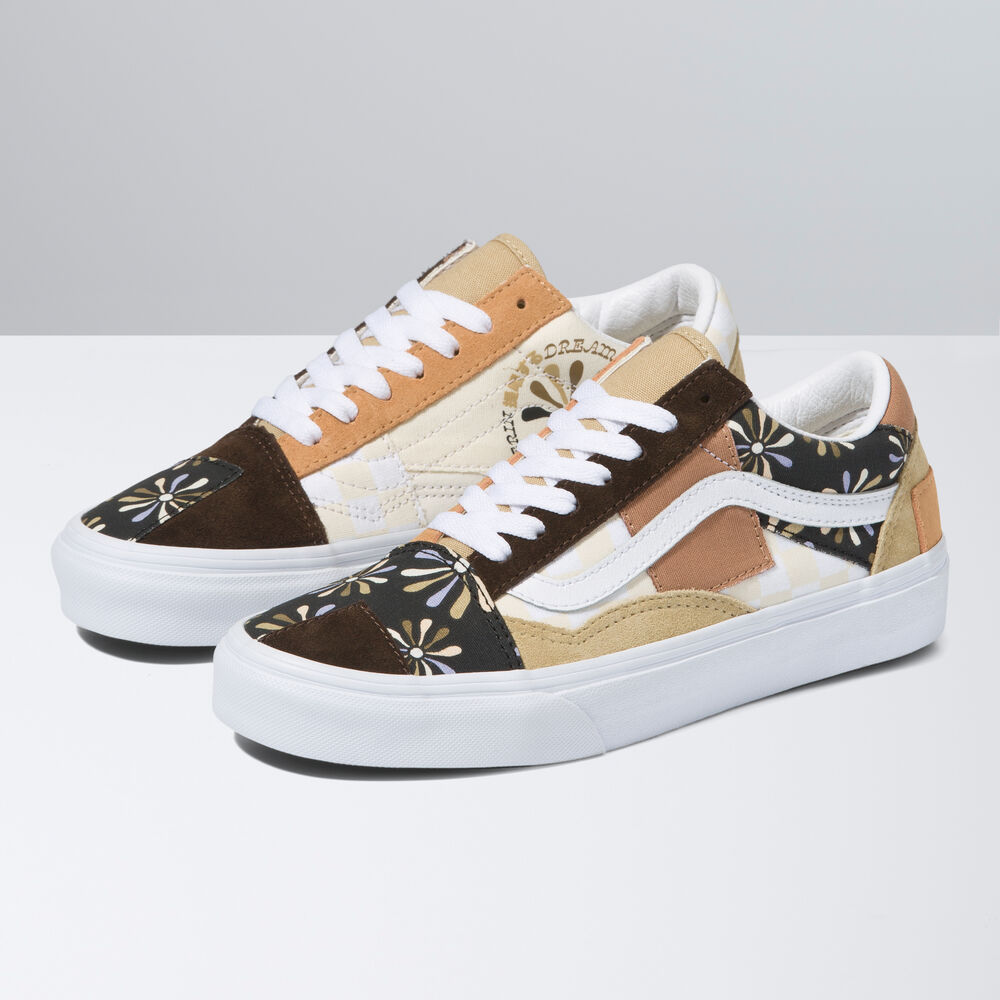 Vans Divine Old Skool Patchwork Mens Womens - (DIVINE) MULTI/TRUE WHITE VN0A7Q4PAS0 Shoes