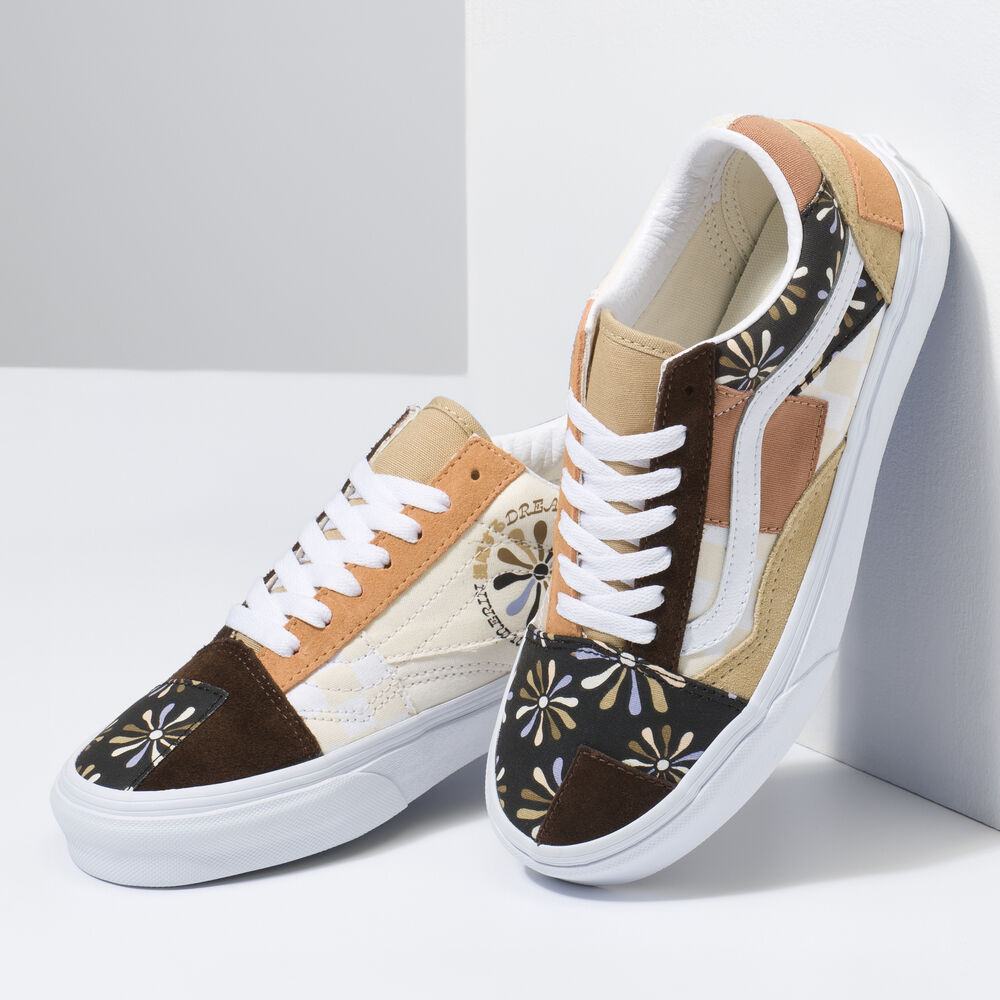 Vans Divine Old Skool Patchwork Mens Womens - (DIVINE) MULTI/TRUE WHITE VN0A7Q4PAS0 Shoes