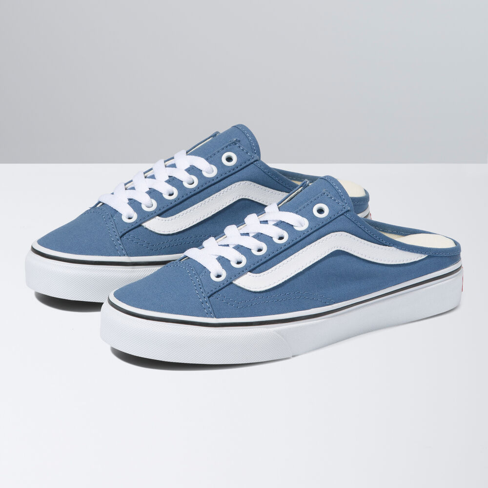 Vans Leather Style 36 Mule Mens Womens - (CANVAS) MOONLIGHT BLUE/TRUE WHITE VN0A7Q5YB0T Shoes