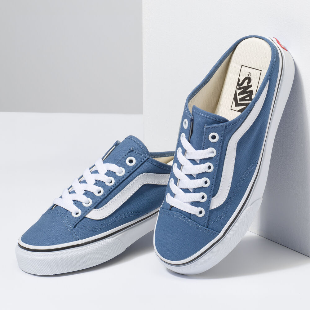 Vans Leather Style 36 Mule Mens Womens - (CANVAS) MOONLIGHT BLUE/TRUE WHITE VN0A7Q5YB0T Shoes