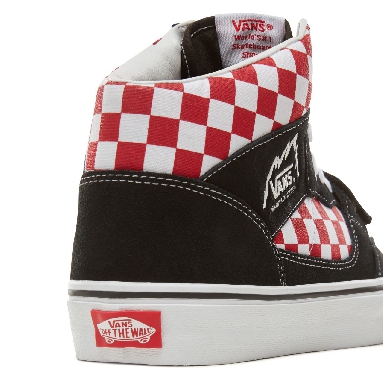 Vans Suede Checkerboard Mountain Edition Classic Mens Womens - (Checkerboard) Black/Red VA3TKG35U Shoes