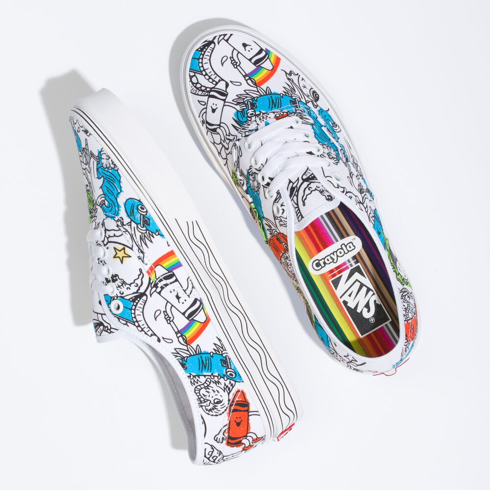 Vans Eco Theory Authentic Mens Womens - (CRAYOLA) DIY/SKETCH YOUR WAY VN0A5KRDARE Shoes