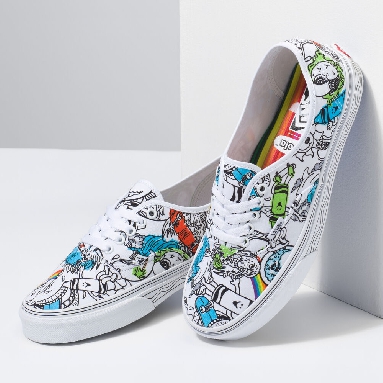 Vans Eco Theory Authentic Mens Womens - (CRAYOLA) DIY/SKETCH YOUR WAY VN0A5KRDARE Shoes