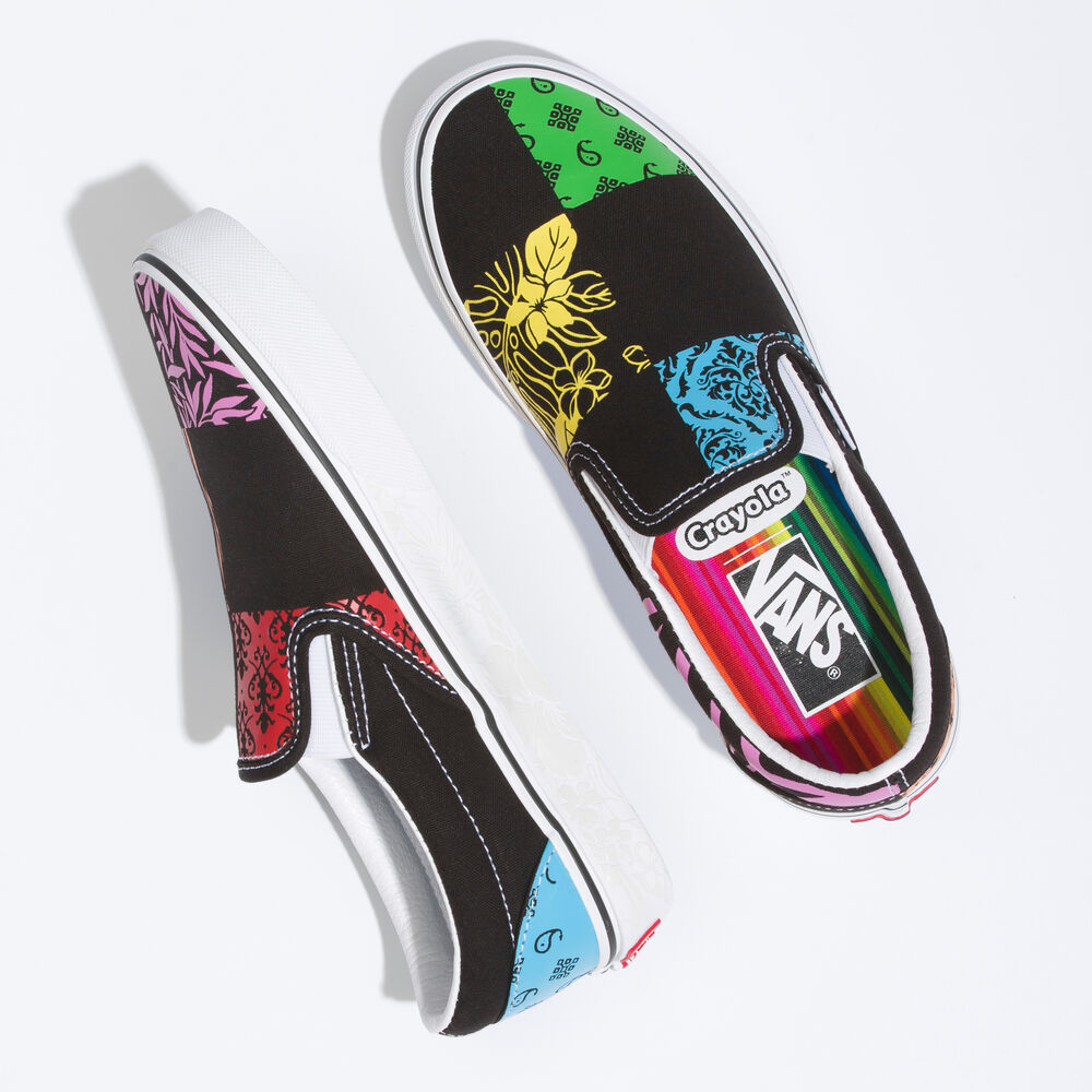 Vans Classic Slip-On Mens Womens - (CRAYOLA) DIY/TRACE YOUR DREAMS VN0A5JMHARZ Shoes