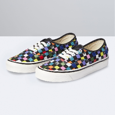 Vans Anaheim Factory Authentic 44 DX Mens Womens - (ANAHEIM FACTORY) MIX CHECKERBOARD/MULTI VN0A5KX4AWC Shoes