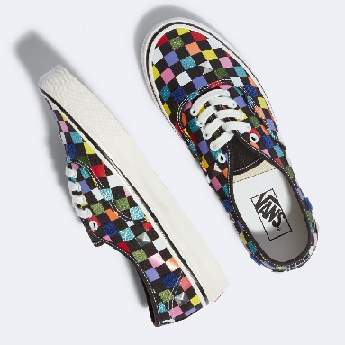 Vans Anaheim Factory Authentic 44 DX Mens Womens - (ANAHEIM FACTORY) MIX CHECKERBOARD/MULTI VN0A5KX4AWC Shoes