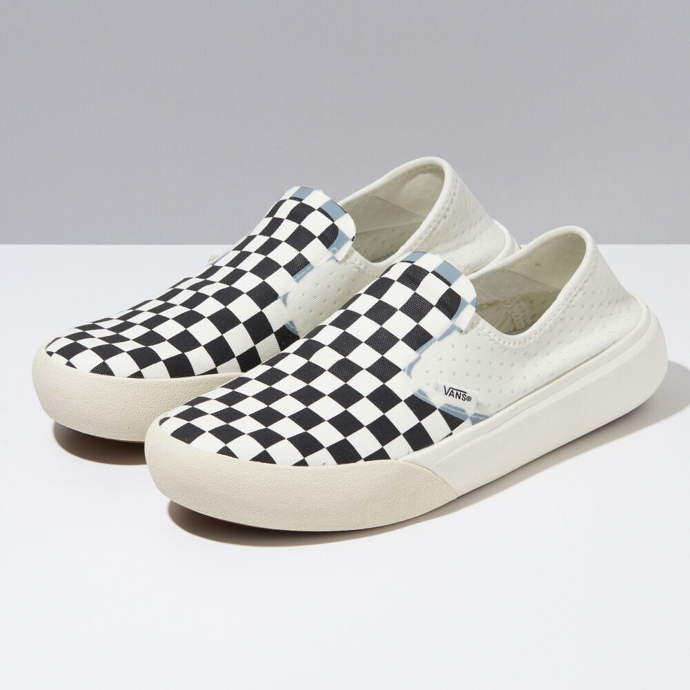 Vans Comfycush One Mens Womens - (CHECKERBOARD) MARSHMALLOW/BLACK VN0A45J5Q4O Shoes