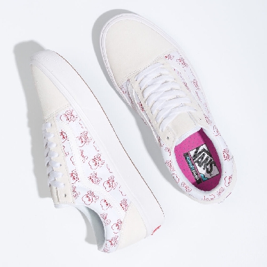 Vans Stripe ComfyCush Old Skool Mens Womens - (COLDHEARTED) TRUE WHITE/TRUE WHITE VN0A5DYCB1D Shoes