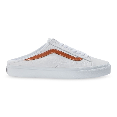 Vans Leather Style 36 Mule Mens Womens - (LEATHER) TRUE WHITE/BOMBAY BROWN VN0A7Q5YB9E Shoes