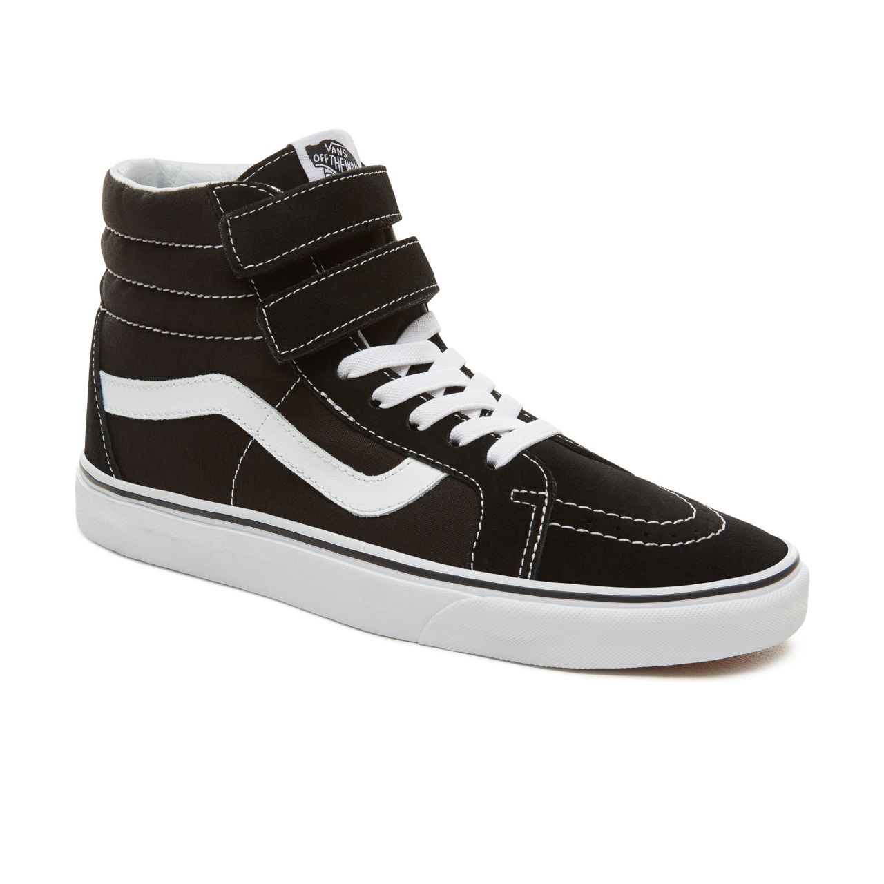 Vans Suede  Sk8-Hi Reissue V Classic Mens Womens - Black/True White VA3MV66BT Shoes