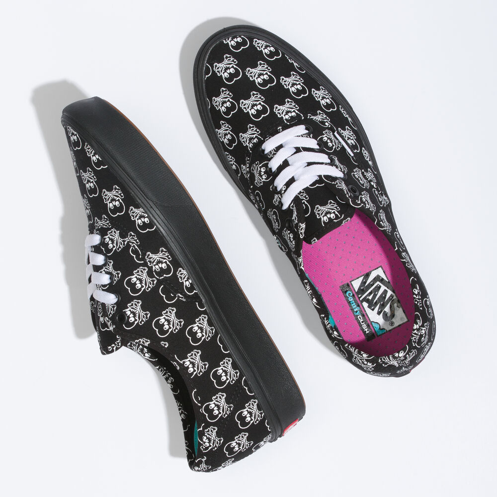 Vans Coldhearted Comfycush Authentic Mens Womens - (COLDHEARTED) BLACK/TRUE WHITE VN0A3WM7B1C Shoes