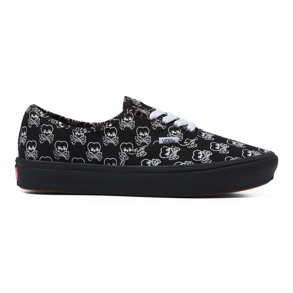 Vans Coldhearted Comfycush Authentic Mens Womens - (COLDHEARTED) BLACK/TRUE WHITE VN0A3WM7B1C Shoes