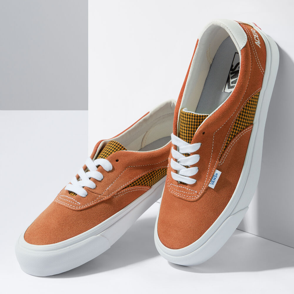 Vans Staple UA Acer NI SP Mens Womens - (HOUNDSTOOTH) BOMBAY BROWN/TRUE WHITE VN0A4UWYASO Shoes