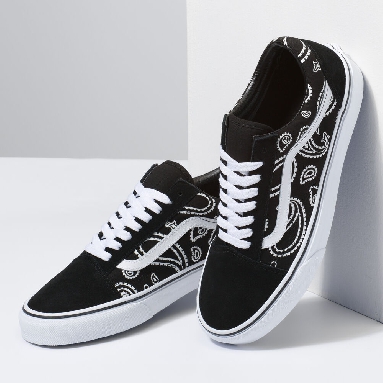 Vans Cultivate Care Old Skool Mens Womens - (PEACE PAISLEY) BLACK/TRUE WHITE VN0A5KRFB0E Shoes