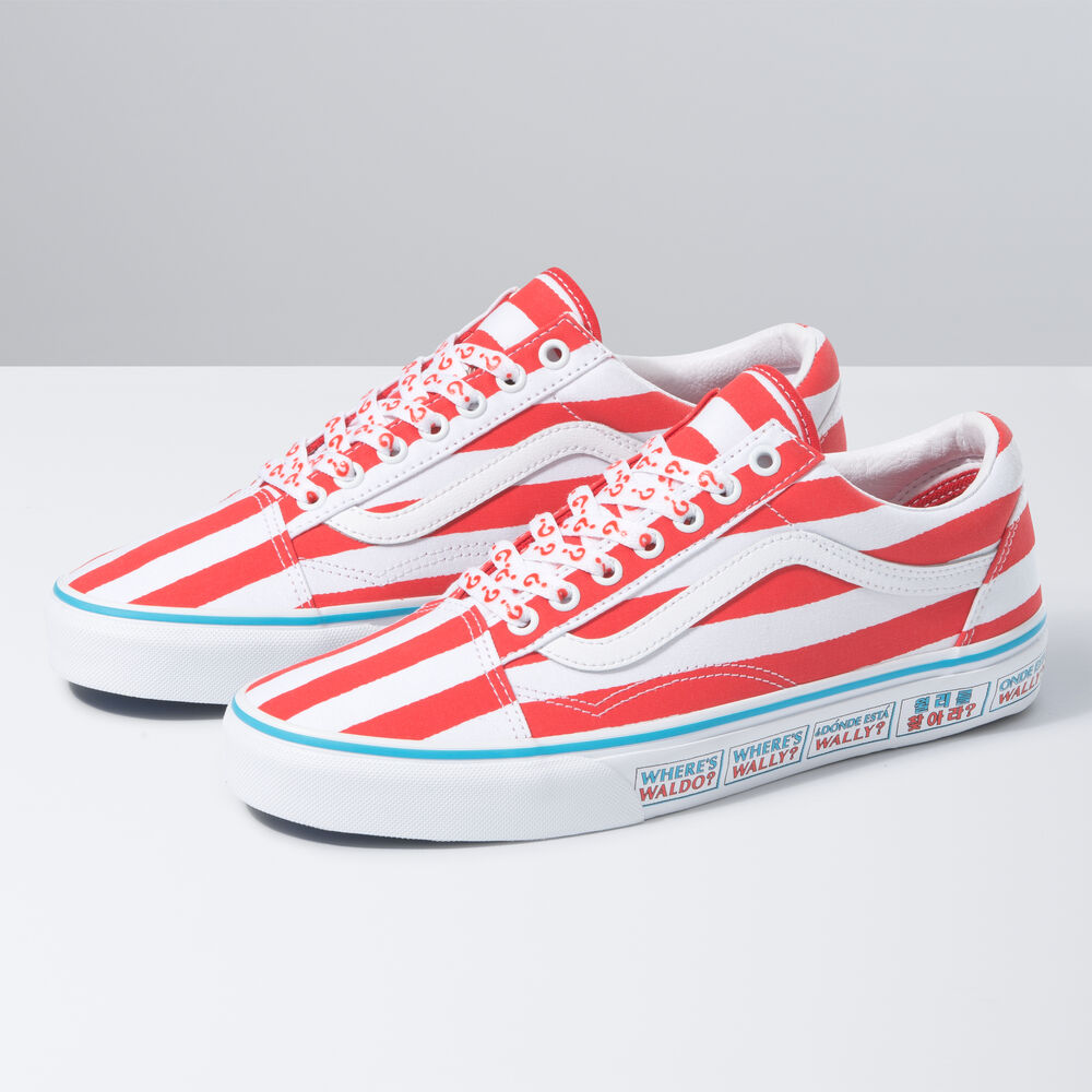 Vans x Wheres Waldo Old Skool Mens Womens - (WHERES WALDO) INTERNATIONAL/STRIPES VN0A3WKT3UV Shoes