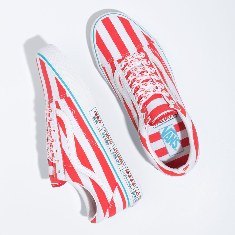 Vans x Wheres Waldo Old Skool Mens Womens - (WHERES WALDO) INTERNATIONAL/STRIPES VN0A3WKT3UV Shoes