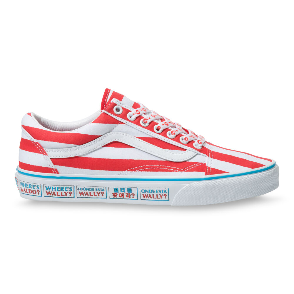 Vans x Wheres Waldo Old Skool Mens Womens - (WHERES WALDO) INTERNATIONAL/STRIPES VN0A3WKT3UV Shoes