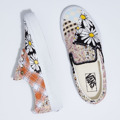 Vans Meadow Patchwork Classic Slip-On Mens Womens - MEADOW PATCHWORK MULTI/TRUE WHITE VN0A5AO8420 Shoes