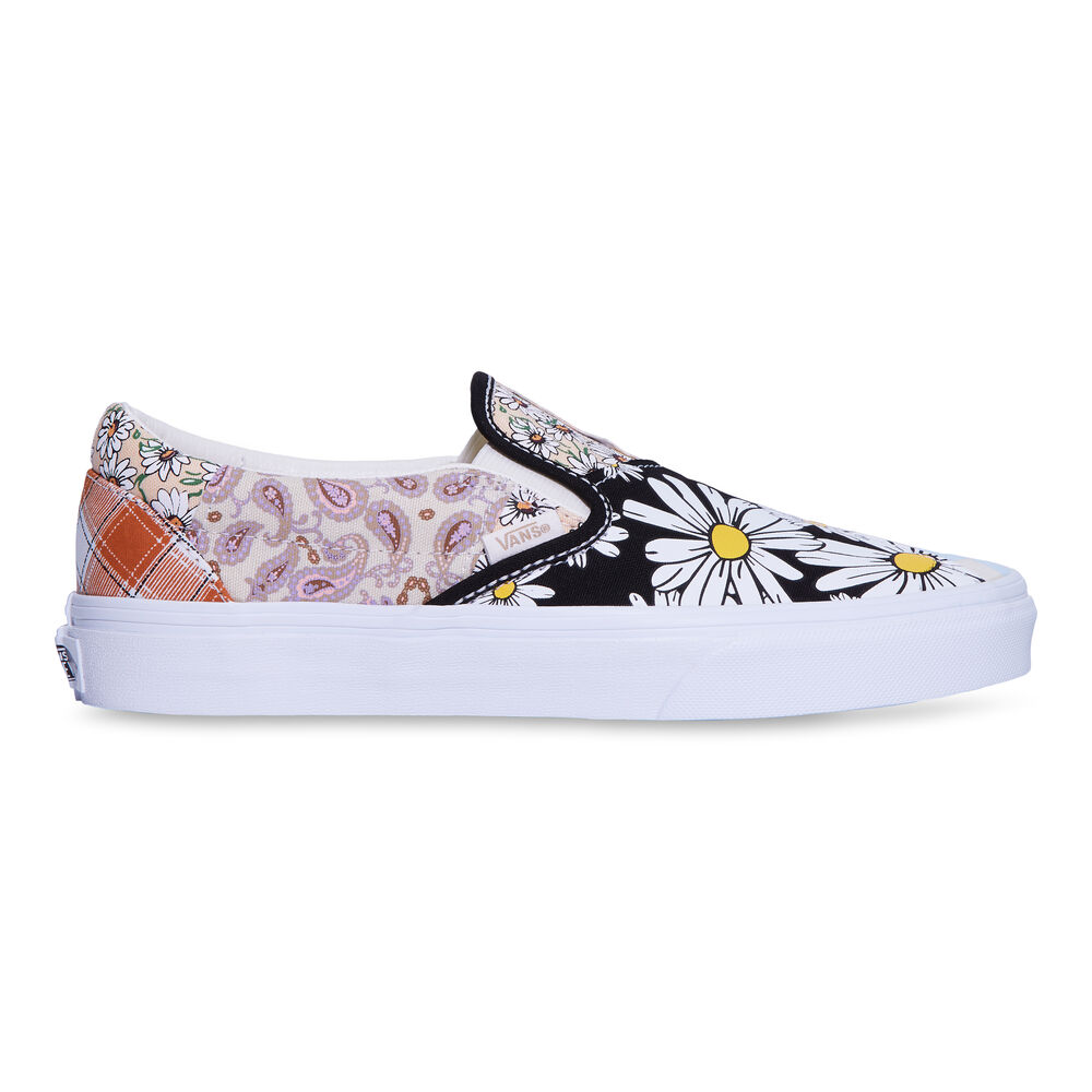 Vans Meadow Patchwork Classic Slip-On Mens Womens - MEADOW PATCHWORK MULTI/TRUE WHITE VN0A5AO8420 Shoes