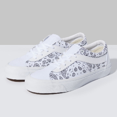 Vans Paisley Bold NI Mens Womens - PAISLEY TRUE WHITE/BLACK VN0A3WLP42M Shoes