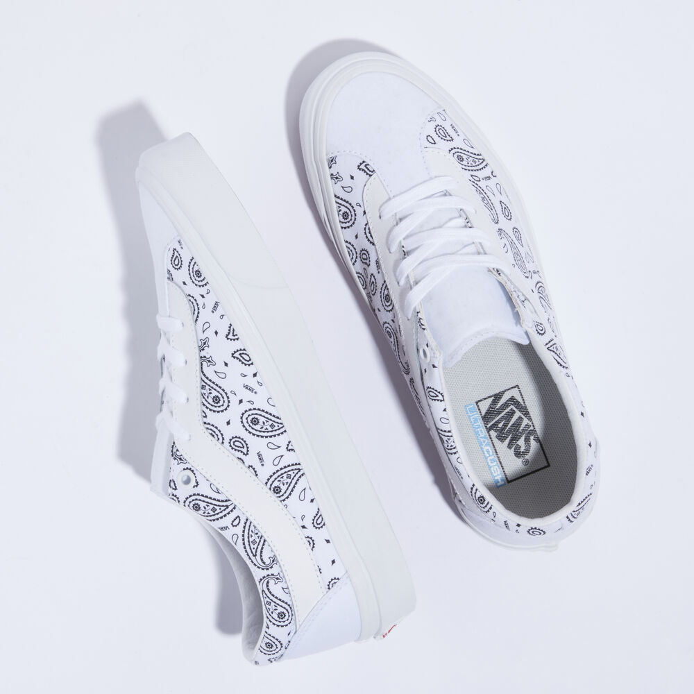 Vans Paisley Bold NI Mens Womens - PAISLEY TRUE WHITE/BLACK VN0A3WLP42M Shoes