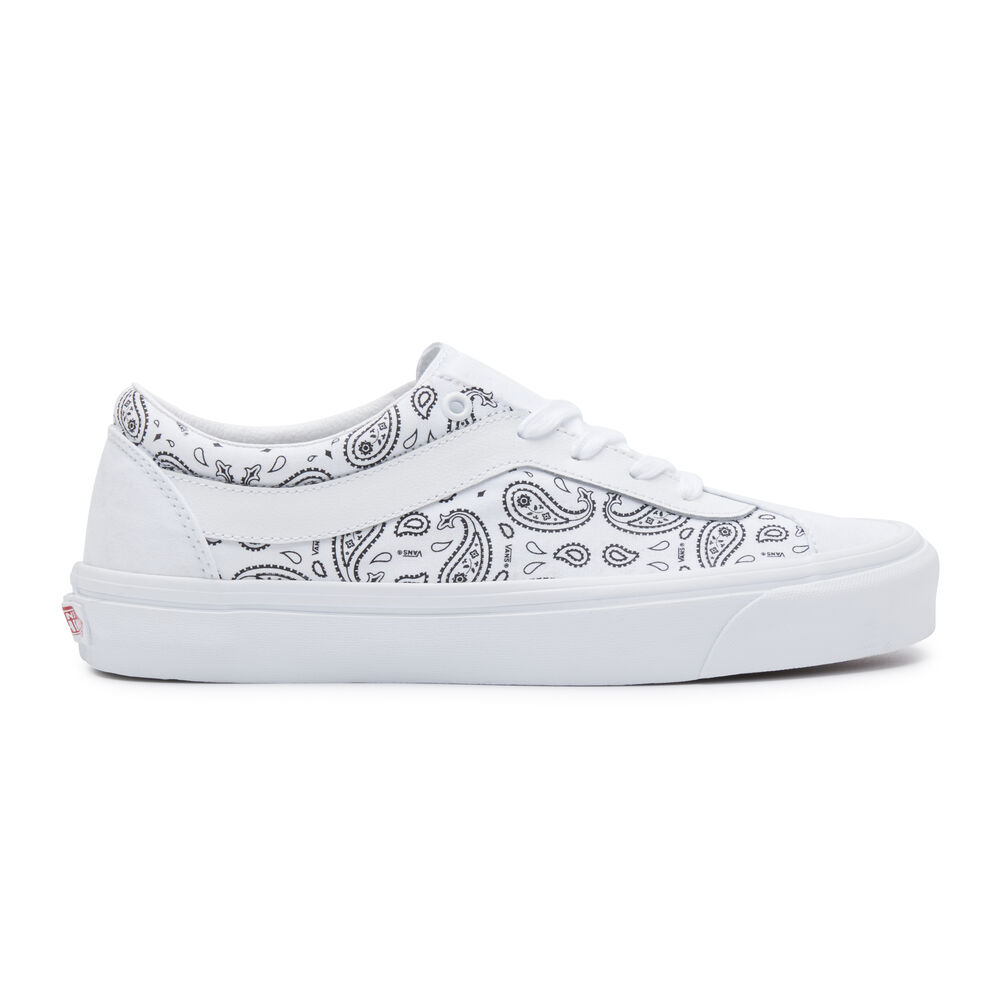 Vans Paisley Bold NI Mens Womens - PAISLEY TRUE WHITE/BLACK VN0A3WLP42M Shoes