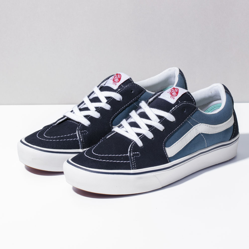 Vans Classic ComfyCush Sk8-Low Mens Womens - NAVY/STV NAVY VN0A4UVCVNT Shoes