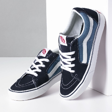 Vans Classic ComfyCush Sk8-Low Mens Womens - NAVY/STV NAVY VN0A4UVCVNT Shoes