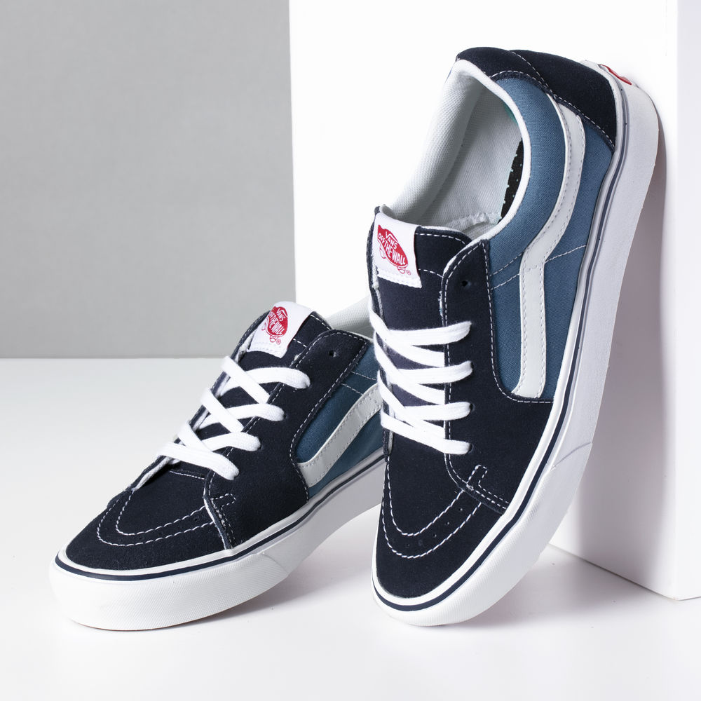 Vans Classic ComfyCush Sk8-Low Mens Womens - NAVY/STV NAVY VN0A4UVCVNT Shoes