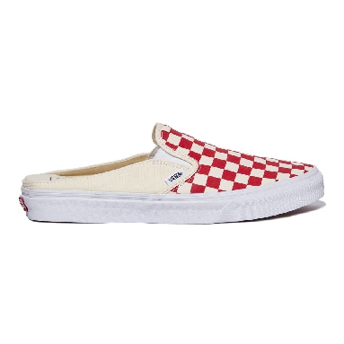 Vans Canvas Classic Slip-On Mule Mens Womens - RACING RED/CLASSIC WHITE VN0004KTTLF Shoes