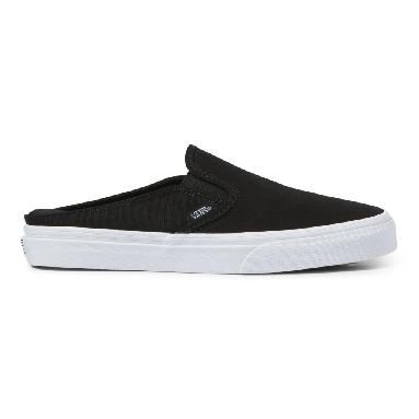 Vans Canvas Classic Slip-On Mule Mens Womens - CANVAS BLACK/TRUE WHITE VN0004KT1WX Shoes