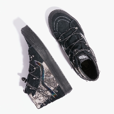 Vans x HUATUNAN Year of the Tiger Sk8-Hi Echo DX Mens Womens - YEAR OF THE TIGER BLACK VN0A7Q5OBLK Shoes