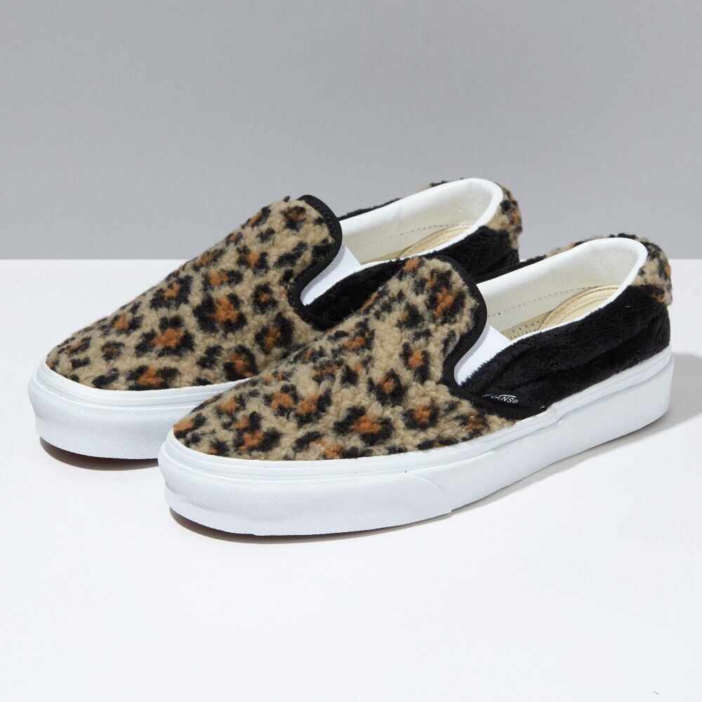 Vans Sherpa Slip-On 59 Mens Womens - (SHERPA) LEOPARD/BLACK VN0A38GU6BX Shoes