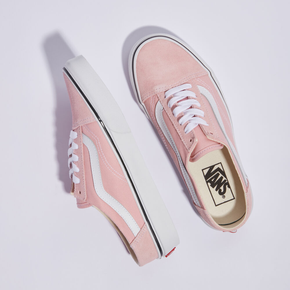 Vans Old Skool Mule Mens Womens - POWDER PINK/TRUE WHITE VN0A4P3Y9AL Shoes