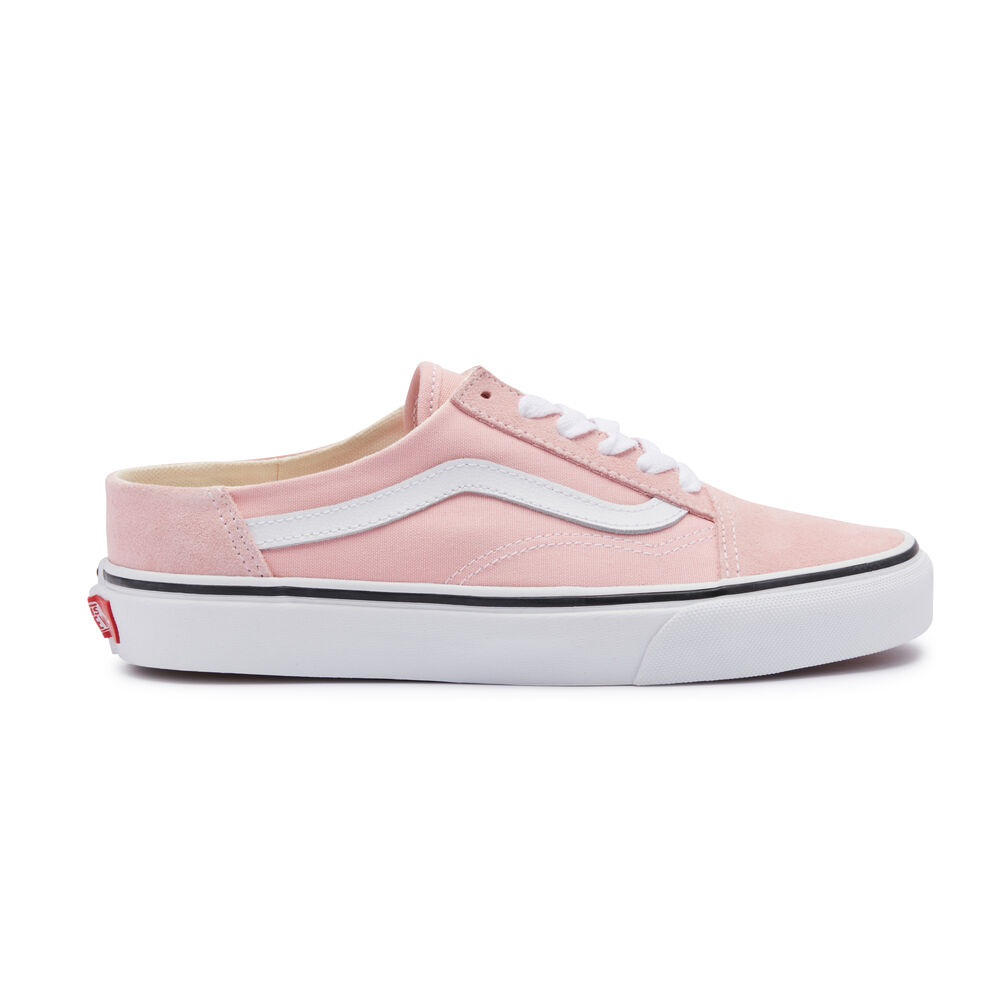 Vans Old Skool Mule Mens Womens - POWDER PINK/TRUE WHITE VN0A4P3Y9AL Shoes