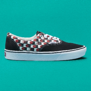 Vans Drop V Check ComfyCush Era Mens Womens - DROP V CHECK BLACK/WHITE VN0A3WM948M Shoes