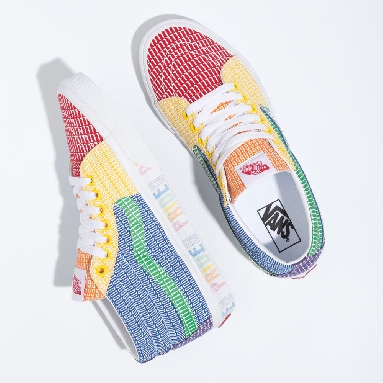 Vans Pride SK8-Mid Mens Womens - (PRIDE) MULTI/TRUE WHITE VN0A3WM33WJ Shoes