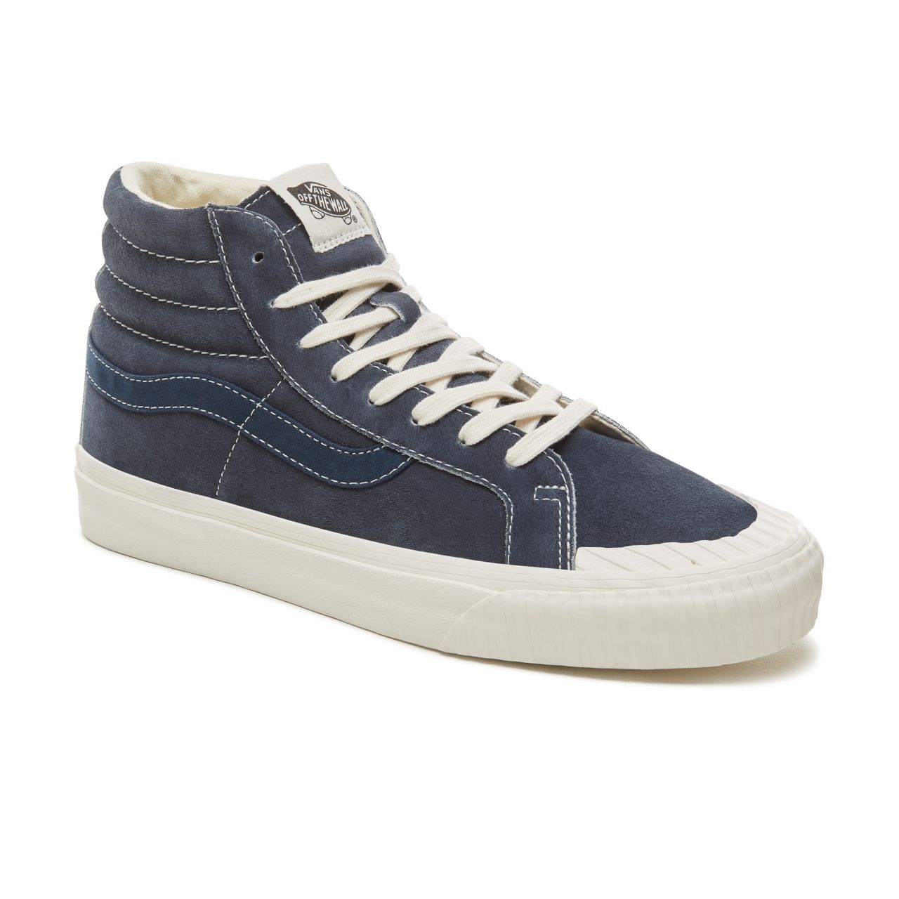 Vans Suede Vintage Military Sk8-Hi Reissue 138 Classic Mens Womens - (Vintage Military) Dress Blues VA3TKPUCJ Shoes