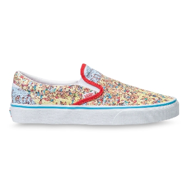 Vans x Wheres Waldo Classic Slip-On Mens Womens - (WHERES WALDO) FIND STEVE/BEACH VN0A33TB3WO Shoes