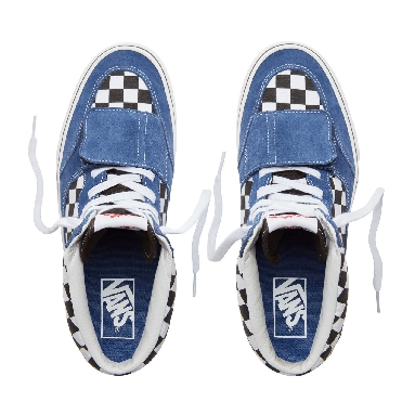 Vans Suede Checkerboard Mountain Edition Classic Mens Womens - (Checkerboard) Blue/Black VA3TKGU9H Shoes