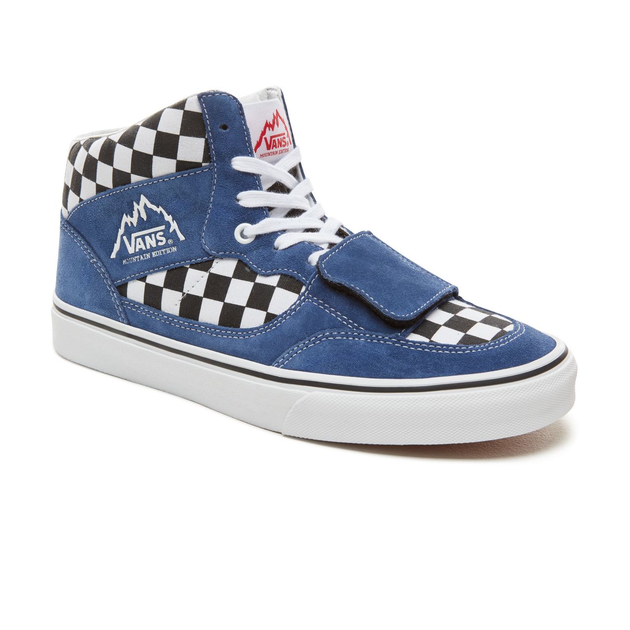 Vans Suede Checkerboard Mountain Edition Classic Mens Womens - (Checkerboard) Blue/Black VA3TKGU9H Shoes