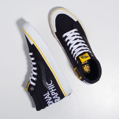 Vans X National Geographic Sk8-Hi Reissue 138 Mens Womens - NATIONAL GEOGRAPHIC LOGO VN0A3TKPXHP Shoes