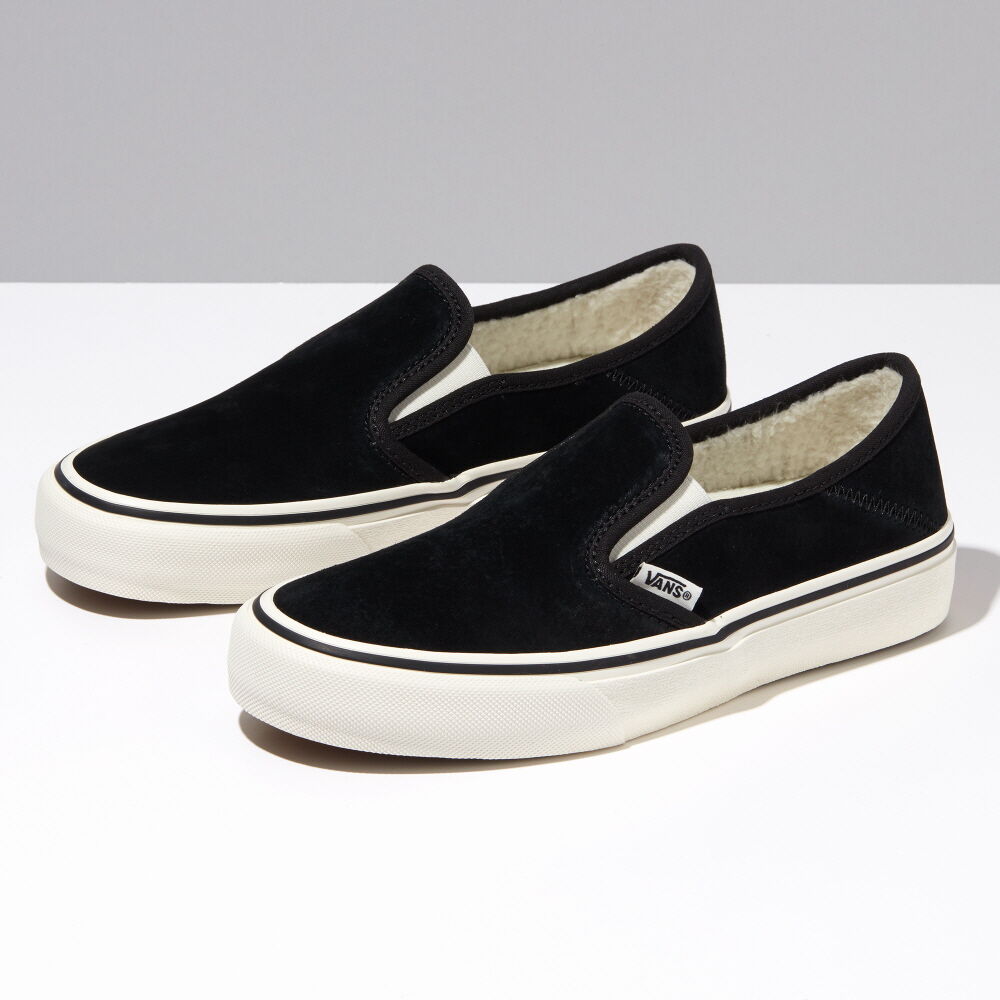 Vans Slip-On VR3 SF Mens Womens - SHERPA BLACK SUEDE VN0A4BX8S47 Shoes