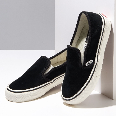 Vans Slip-On VR3 SF Mens Womens - SHERPA BLACK SUEDE VN0A4BX8S47 Shoes