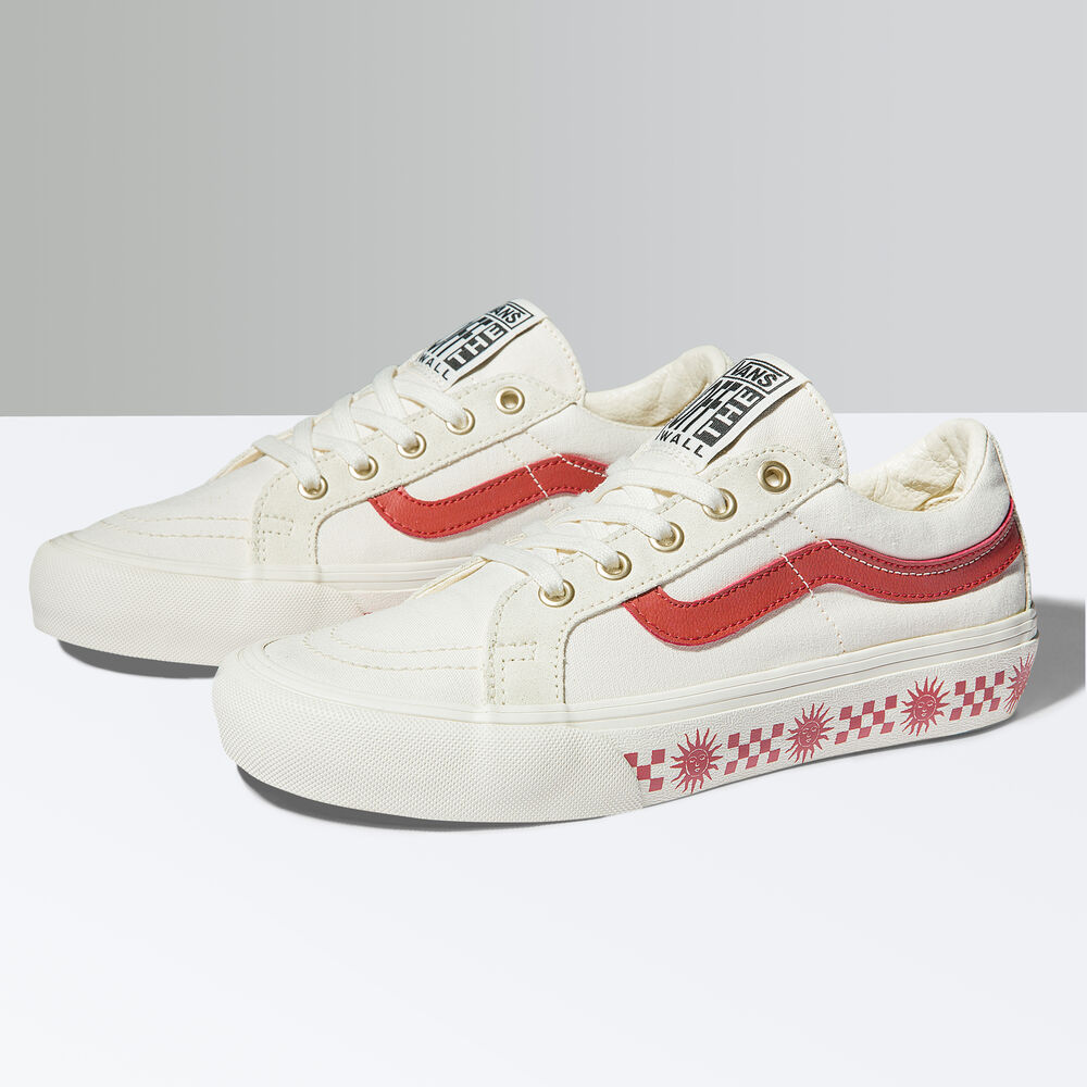 Vans x Tudor SK8-Low Reissue SF Mens Womens - (ISLAND DREAM) CHILI OIL/MARSHMALLOW VN0A4UWIB80 Shoes