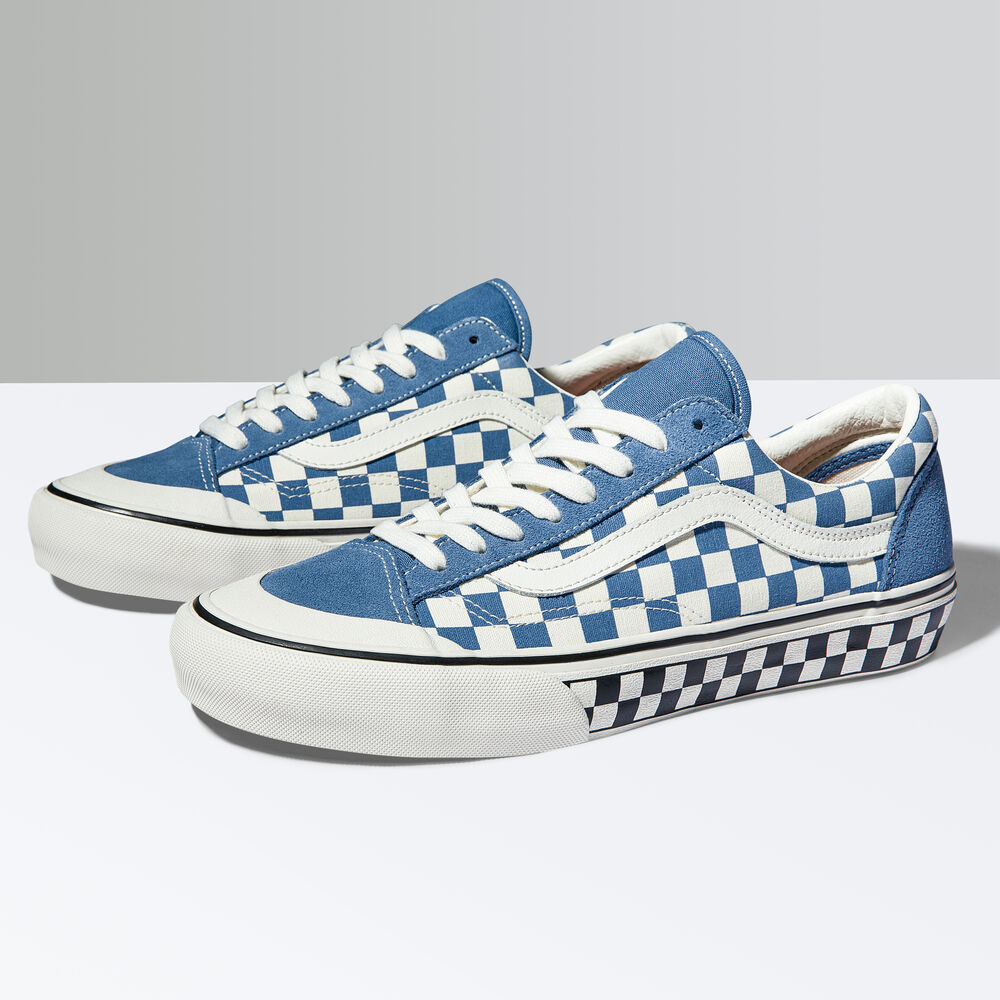 Vans Checkerboard Style 36 SF Mens Womens - (CHECKERBOARD) MOONLIGHT BLUE/MARSHMALLOW VN0A3ZCJBC0 Shoes