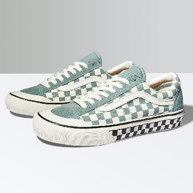 Vans Checkerboard Style 36 SF Mens Womens - (CHECKERBOARD) GREEN MILIEU/MARSHMALLOW VN0A3ZCJB8O Shoes