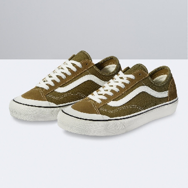 Vans Animal Stripes Style 36 Decon SF Mens Womens - SALT WASH BUTTERNUT/MARSHMALLOW VN0A5HYRB9A Shoes