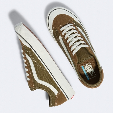 Vans Animal Stripes Style 36 Decon SF Mens Womens - SALT WASH BUTTERNUT/MARSHMALLOW VN0A5HYRB9A Shoes